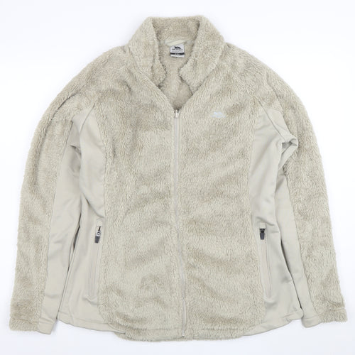 Trespass Women’s Beige 2XL Fleece Softshell Full Zip Jacket