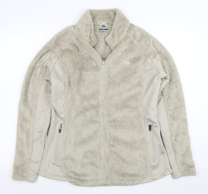 Trespass Women’s Beige 2XL Fleece Softshell Full Zip Jacket