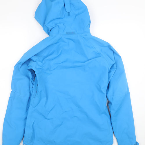 Quechua Women's Blue Waterproof Hooded Jacket XS Outdoor Rain Coat