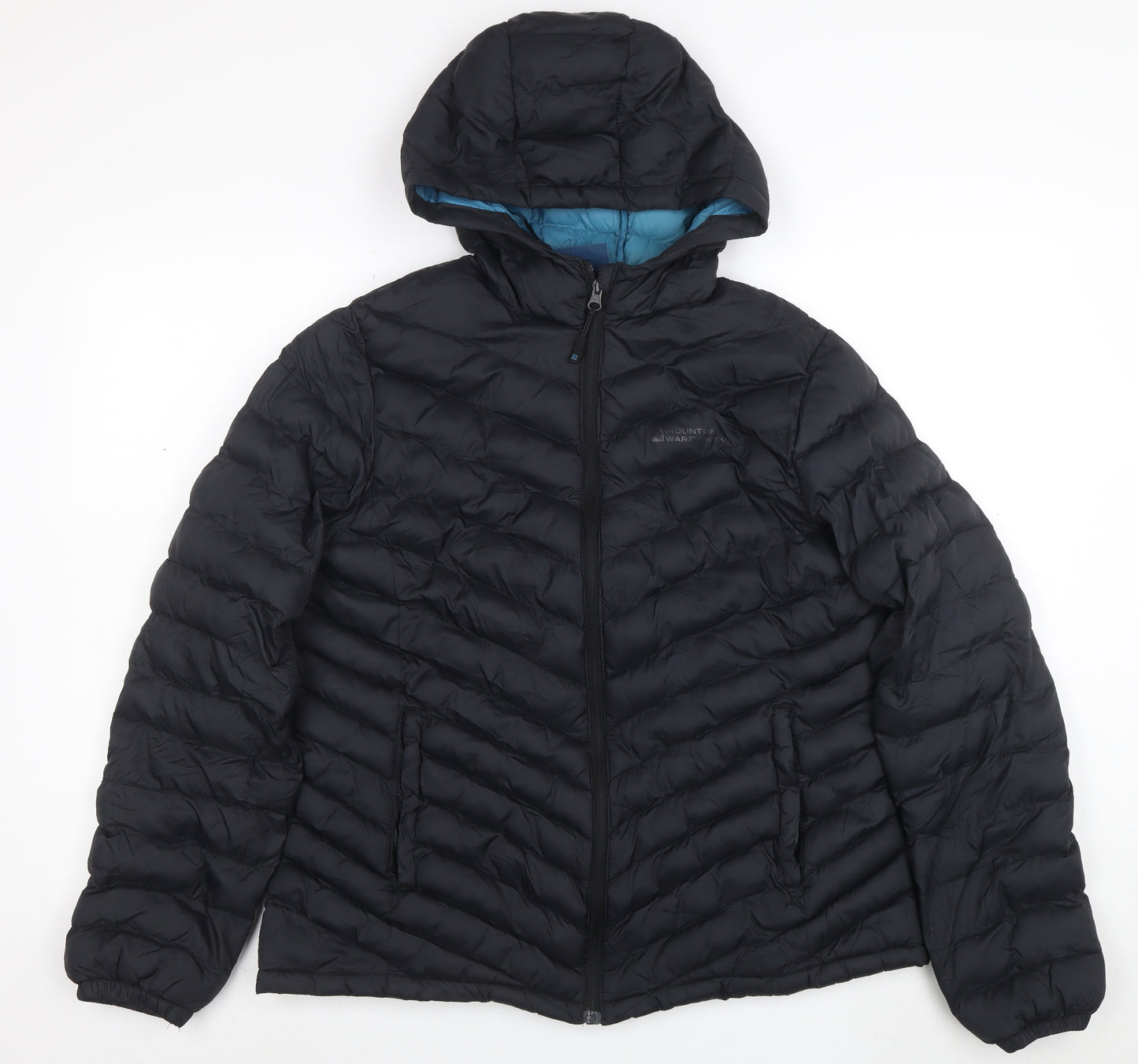 Mountain Warehouse Women's Black Size 14 Hooded Puffer Jacket