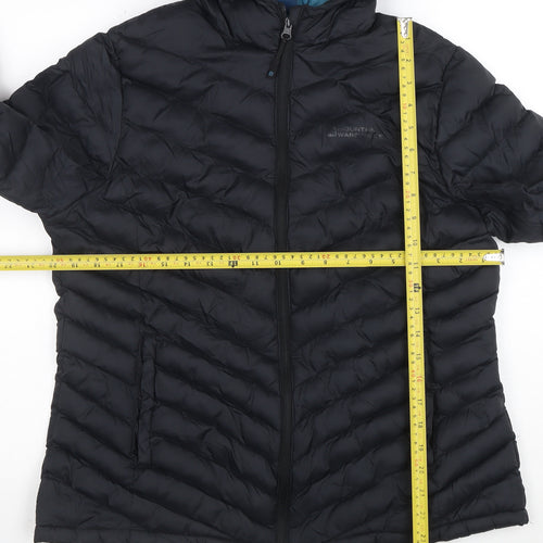 Mountain Warehouse Women's Black Size 14 Hooded Puffer Jacket