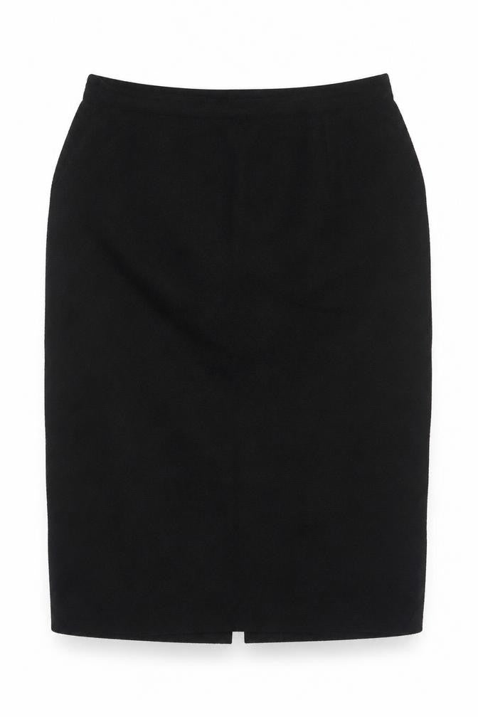Front view of Ann Harvey Women Black Wool Blend Chino Shorts, size 20