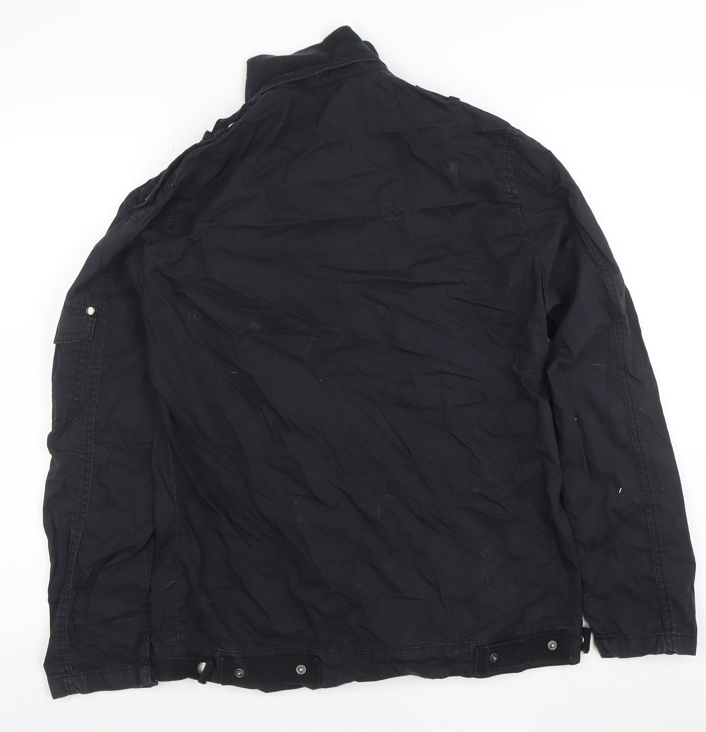 Sonneti Women's Black Cotton Biker Jacket Size M