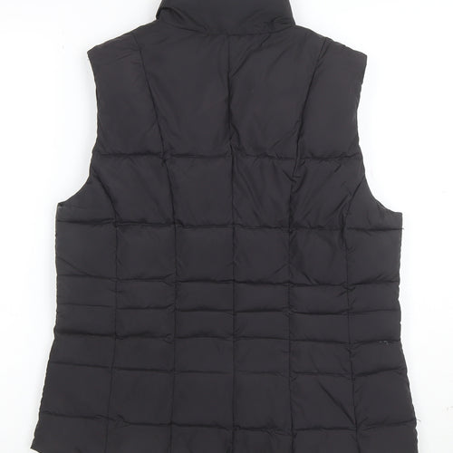 Hobbs Womens Black Size 12 Puffer Gilet Waistcoat Quilted Zip Vest