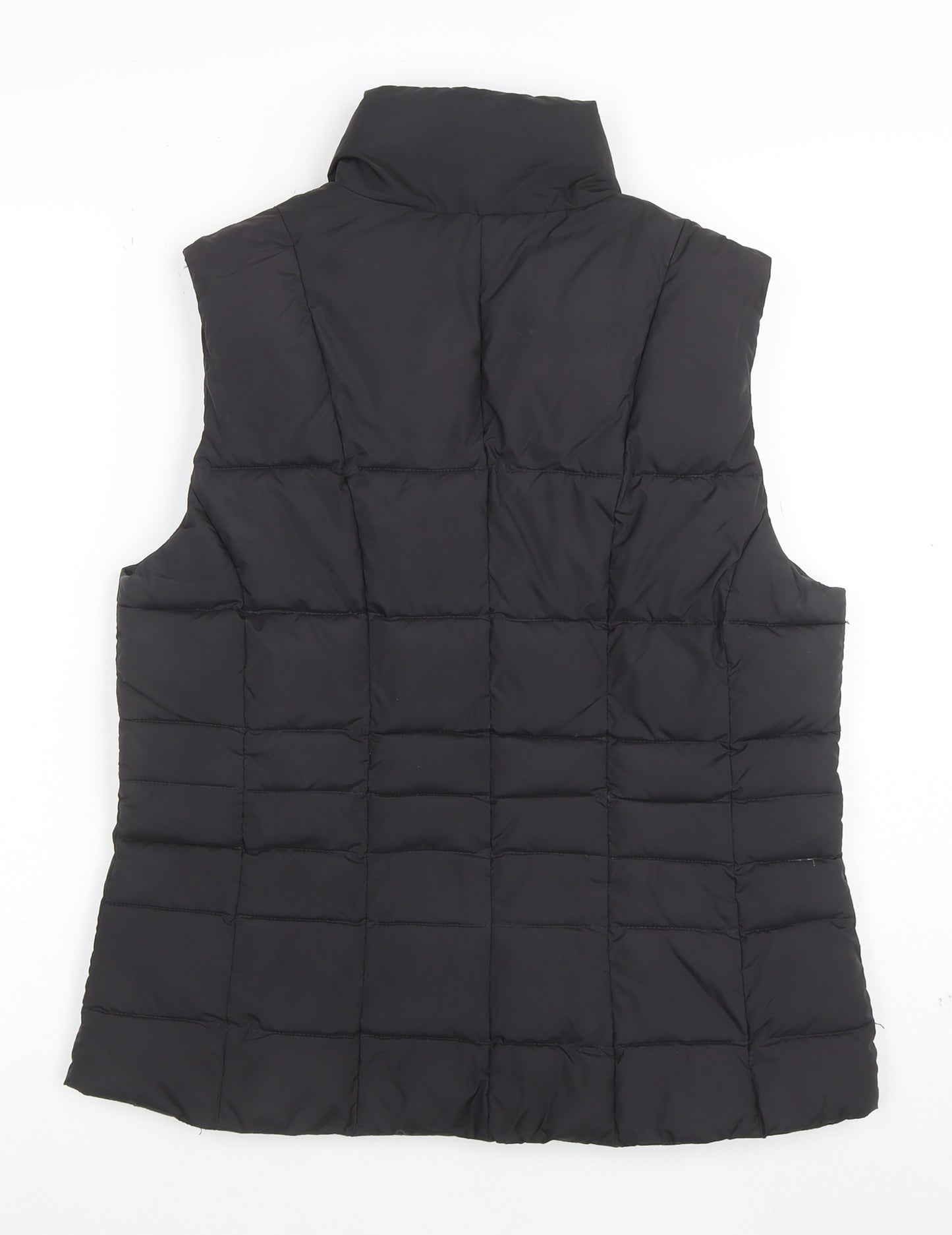 Hobbs Womens Black Size 12 Puffer Gilet Waistcoat Quilted Zip Vest
