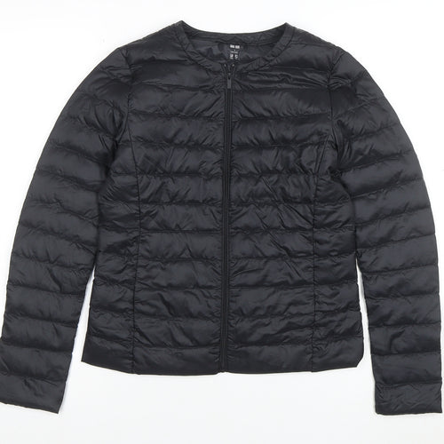 Uniqlo Women Black Lightweight Down Puffer Jacket Size S