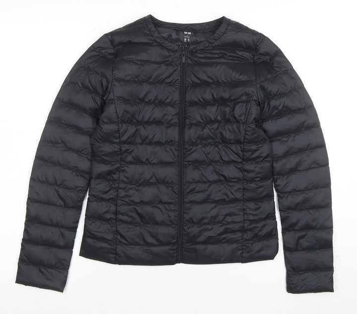 Uniqlo Women Black Lightweight Down Puffer Jacket Size S
