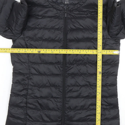 Uniqlo Women Black Lightweight Down Puffer Jacket Size S