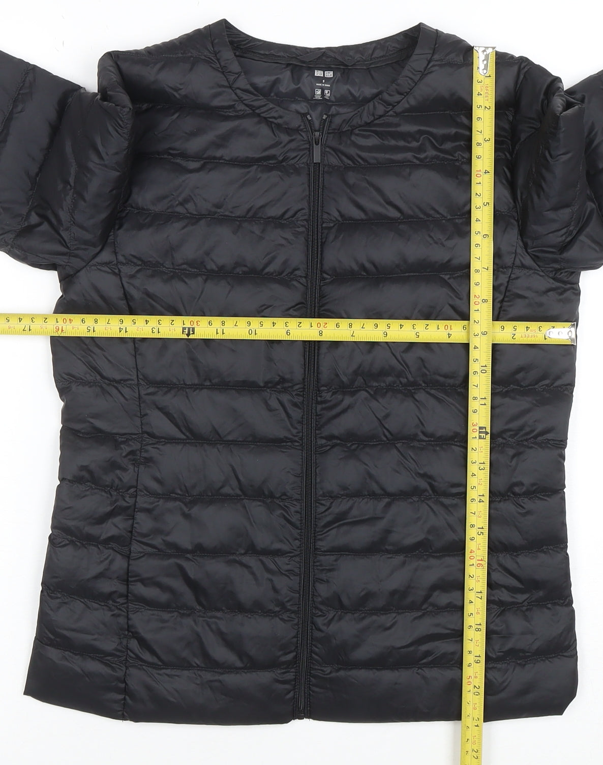 Uniqlo Women Black Lightweight Down Puffer Jacket Size S