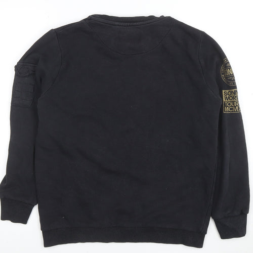 Sonneti Boys Black Graphic Print Pullover Sweatshirt 13-15 Years