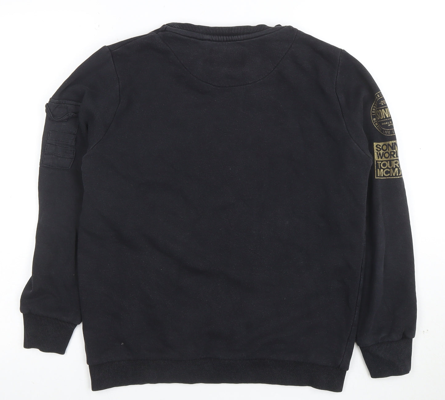 Sonneti Boys Black Graphic Print Pullover Sweatshirt 13-15 Years