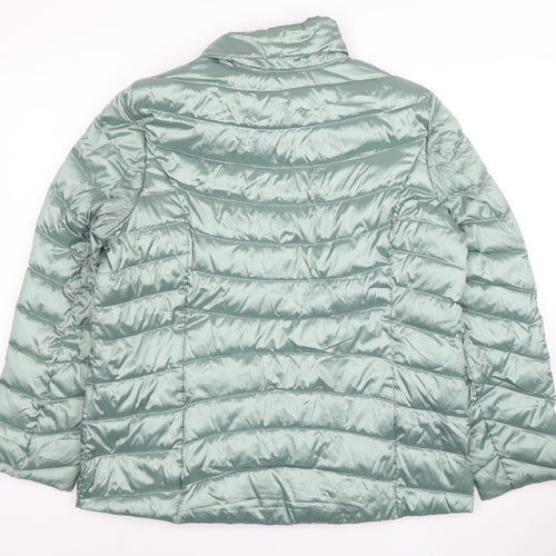 MONA Women's Green Size 12 Lightweight Puffer Jacket