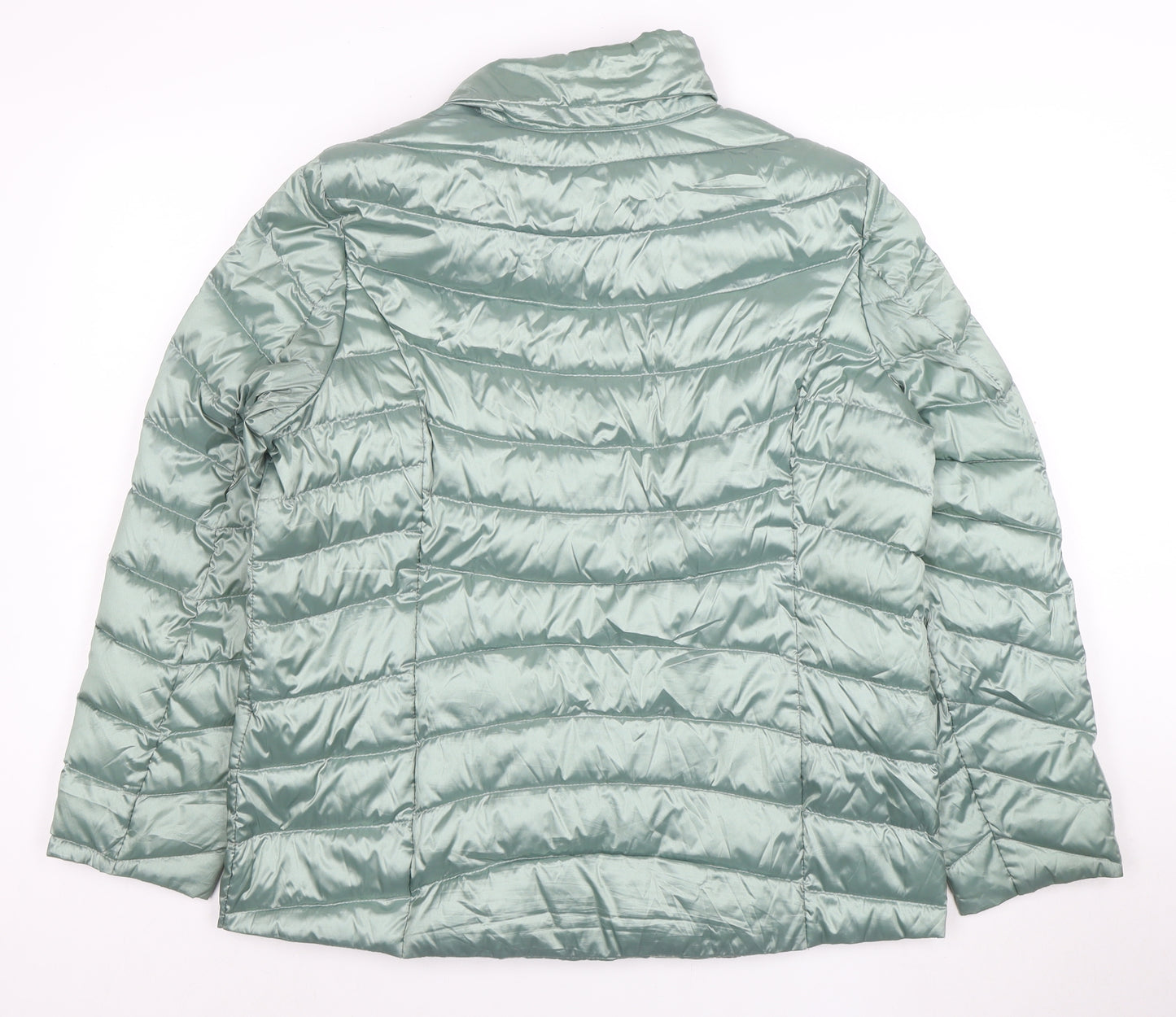 MONA Women's Green Size 12 Lightweight Puffer Jacket
