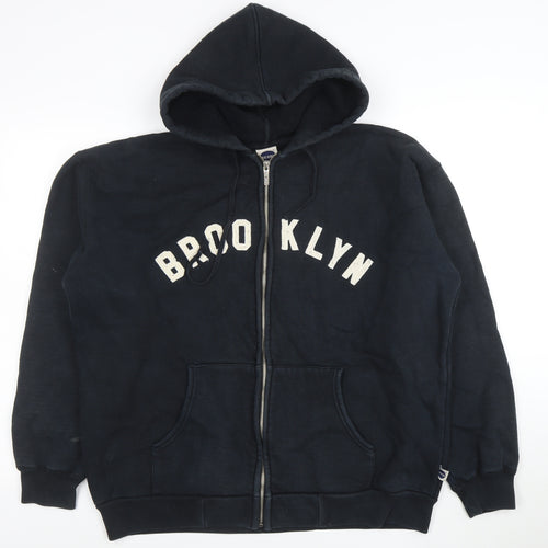 Blue Marlin Men's Black Brooklyn Full Zip Hoodie Size M