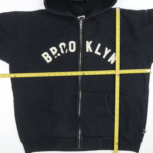 Blue Marlin Men's Black Brooklyn Full Zip Hoodie Size M