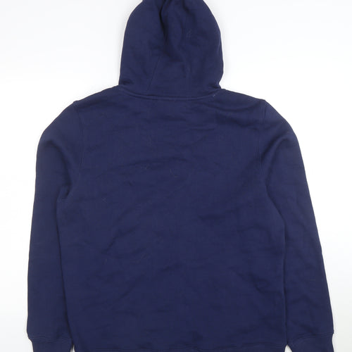 Manchester City Women Navy Blue Pullover Hoodie L Cotton