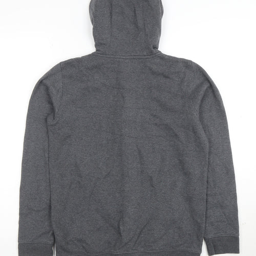 Russell Athletic Boys Grey Full Zip Hoodie Size 12-13 Years Cotton Blend