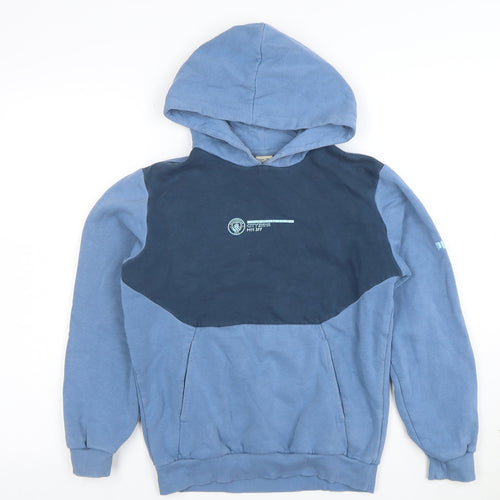 Puma Boys Blue Pullover Hoodie Manchester City Graphic Size 11-12 Years
