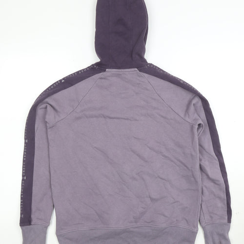 Under Armour Womens Purple XS Pullover Hoodie with Logo Trim