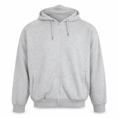 USAPRO Women's Grey Full Zip Hoodie Size UK 8 Cotton Blend