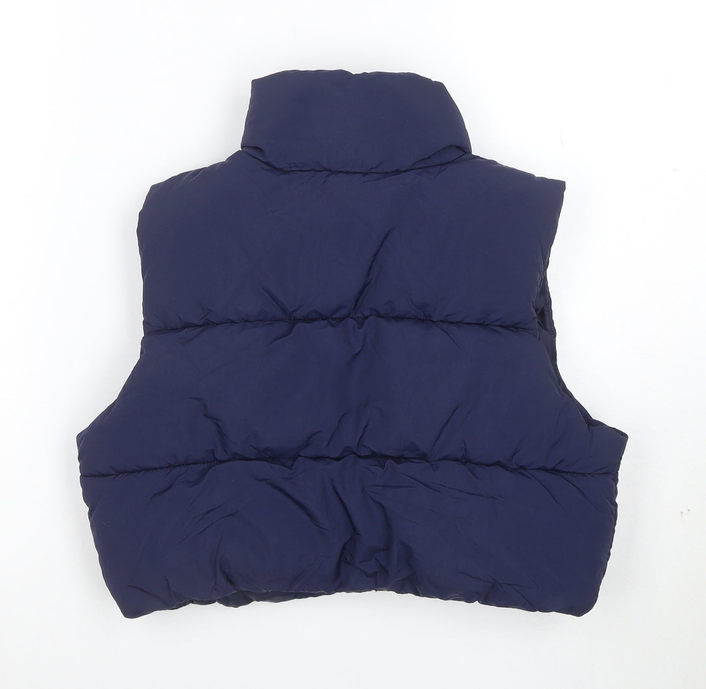 H&M Divided Women’s Blue 3XS Puffer Waistcoat Sleeveless Gilet