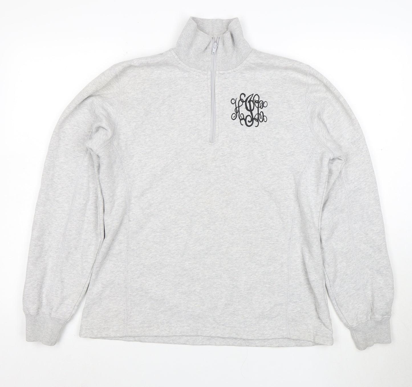 Sport-Tek Womens Grey 1/4 Zip Pullover Sweatshirt Size S