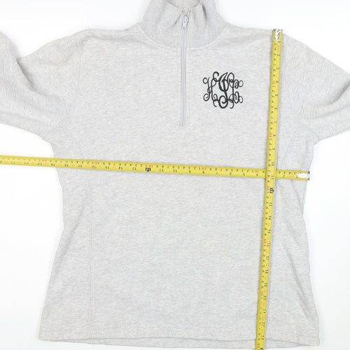 Sport-Tek Womens Grey 1/4 Zip Pullover Sweatshirt Size S