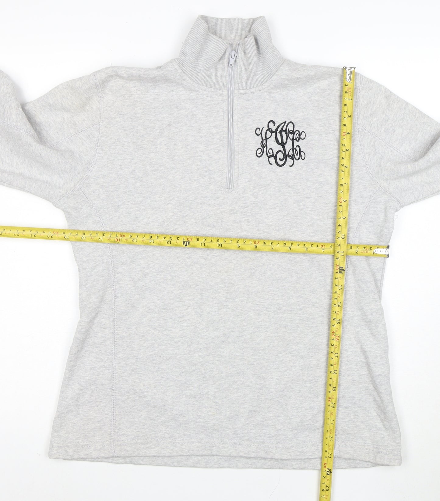 Sport-Tek Womens Grey 1/4 Zip Pullover Sweatshirt Size S