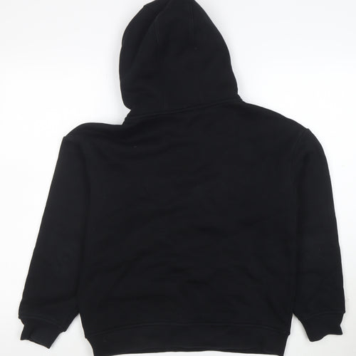 ARNE Womens Black XS Pullover Hoodie Cotton Blend Casual