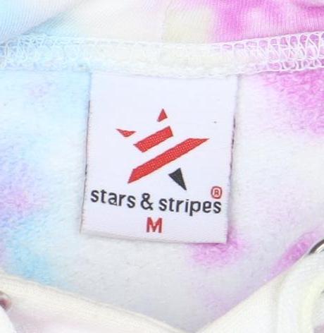 Stars & Stripes Women’s Multicoloured Tie-Dye Pullover Hoodie M
