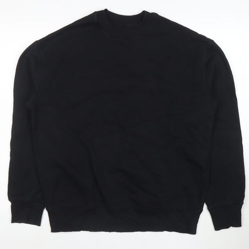 Marks and Spencer Men's Black Oversized Fit Sweatshirt Size S
