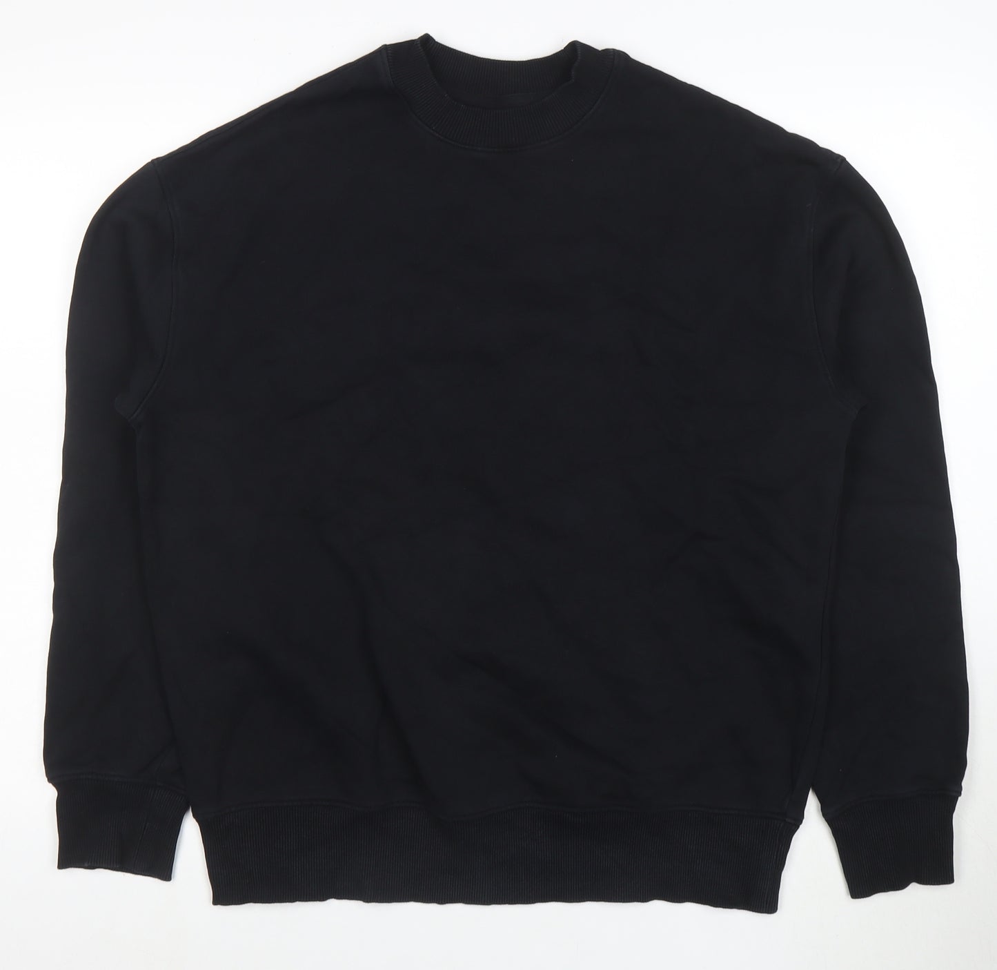 Marks and Spencer Men's Black Oversized Fit Sweatshirt Size S