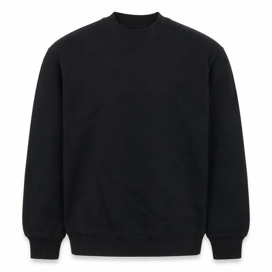 Front view of Marks & Spencer Men's Black Oversized Fit Sweatshirt, size S