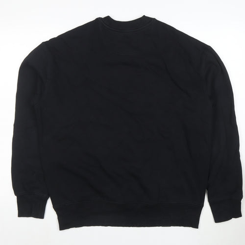 Marks and Spencer Men's Black Oversized Fit Sweatshirt Size S