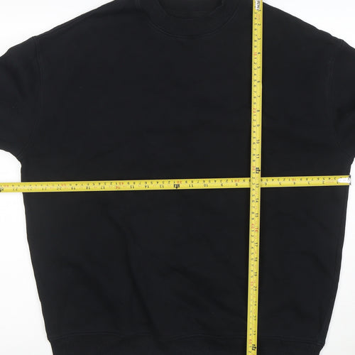 Marks and Spencer Men's Black Oversized Fit Sweatshirt Size S