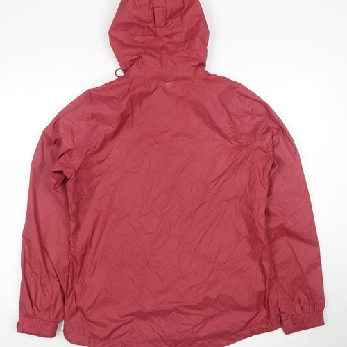 Mountain Warehouse Womens Red Waterproof Hooded Rain Jacket UK 12