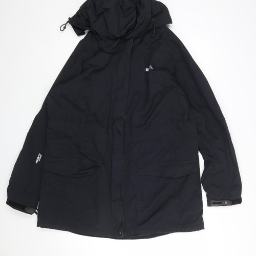 Mountain Warehouse Womens Black Size 18 Waterproof Long Parka Jacket