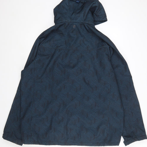 Mountain Warehouse Men's Blue 2XL Softshell Hooded Jacket