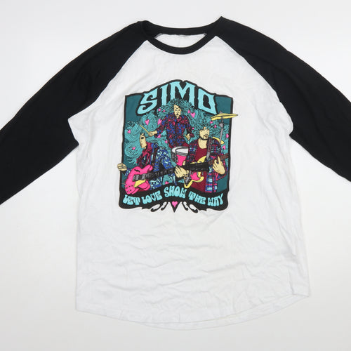Continental Men’s Multicoloured Band Graphic Raglan T-Shirt XL