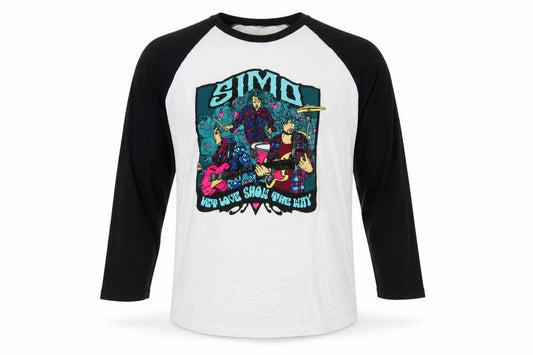 Front view of Continental Men’s Multicoloured Band Graphic Raglan T-Shirt XL