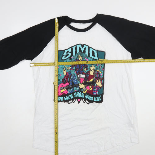 Continental Men’s Multicoloured Band Graphic Raglan T-Shirt XL