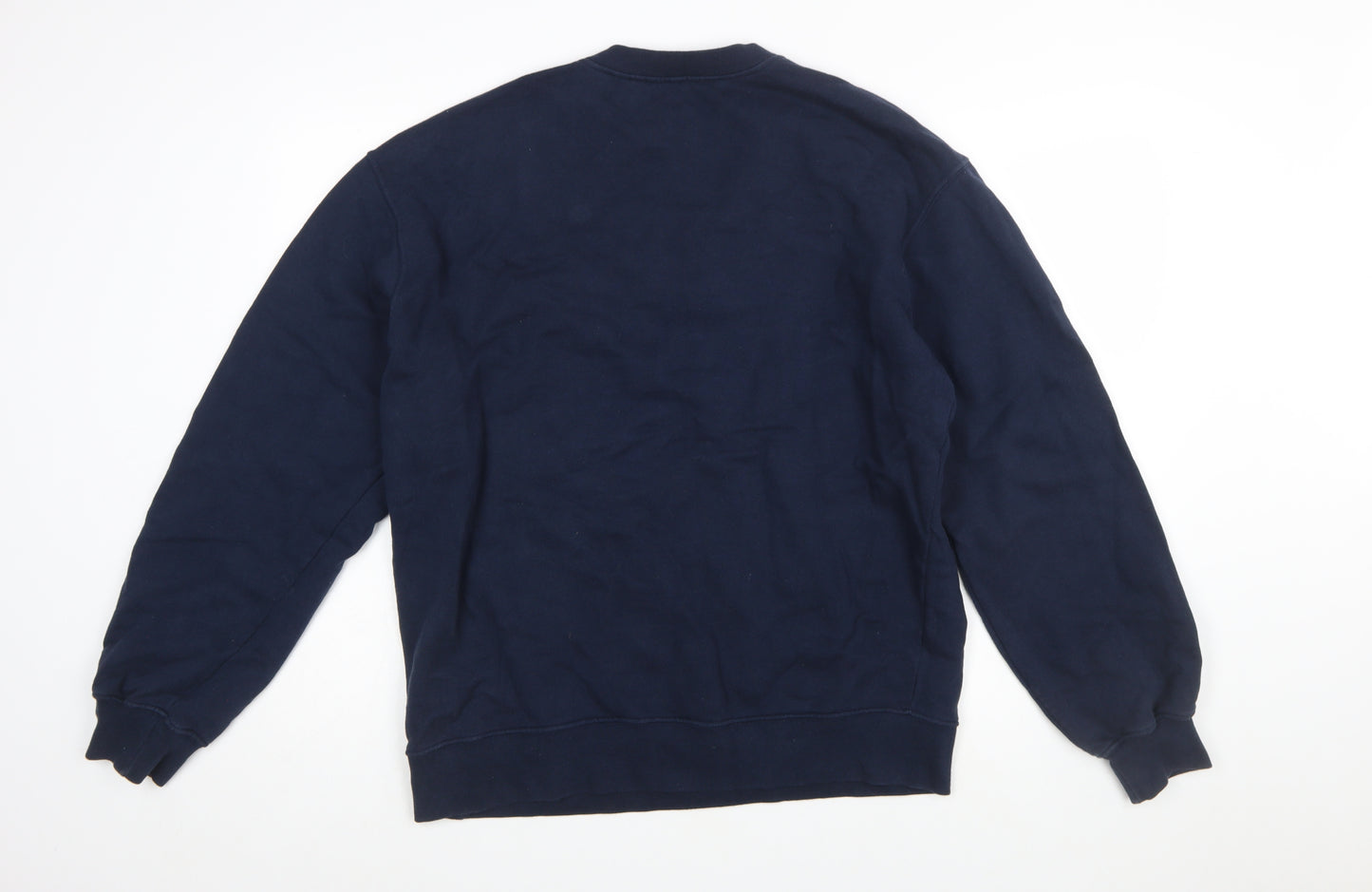 Lee Men's Blue Crew Neck Logo Sweatshirt Size L