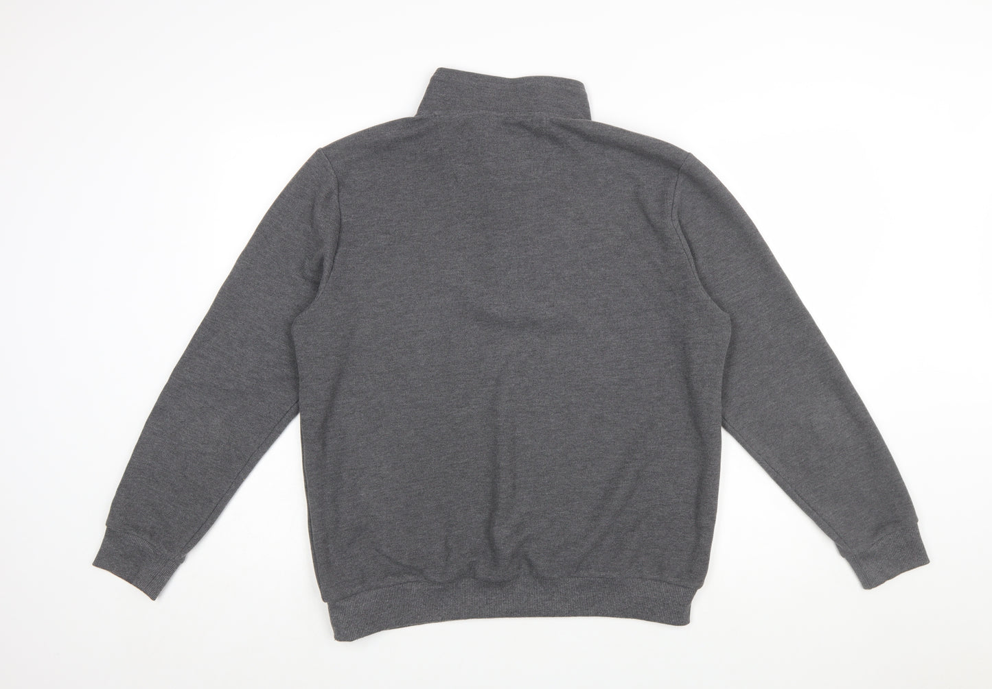 Altinyildiz Classics Men's Grey M High Neck Henley Sweatshirt