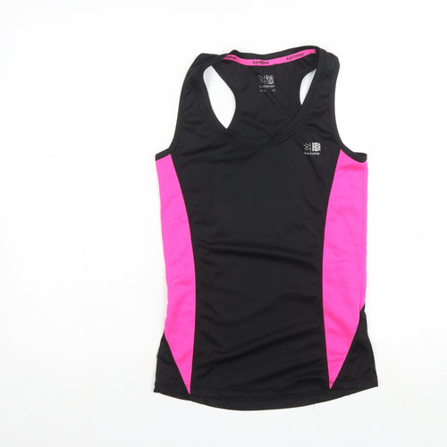 Karrimor Womens Black Pink Racerback Running Tank Top Size 10