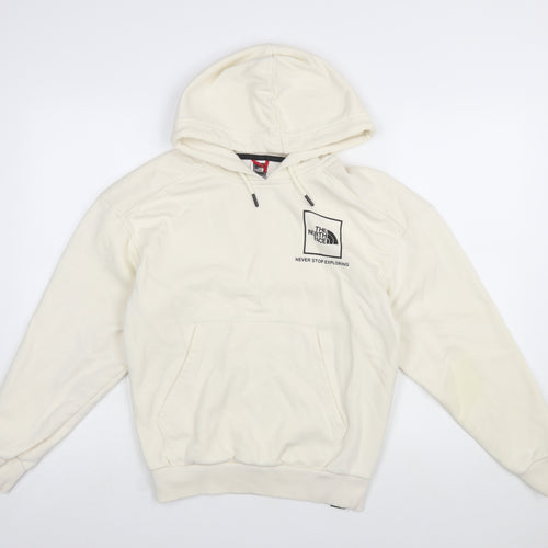 The North Face Womens Ivory Pullover Hoodie Small Cotton Blend