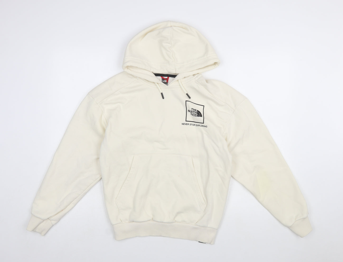 The North Face Womens Ivory Pullover Hoodie Small Cotton Blend