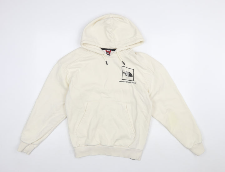 The North Face Womens Ivory Pullover Hoodie Small Cotton Blend