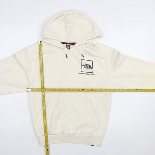 The North Face Womens Ivory Pullover Hoodie Small Cotton Blend