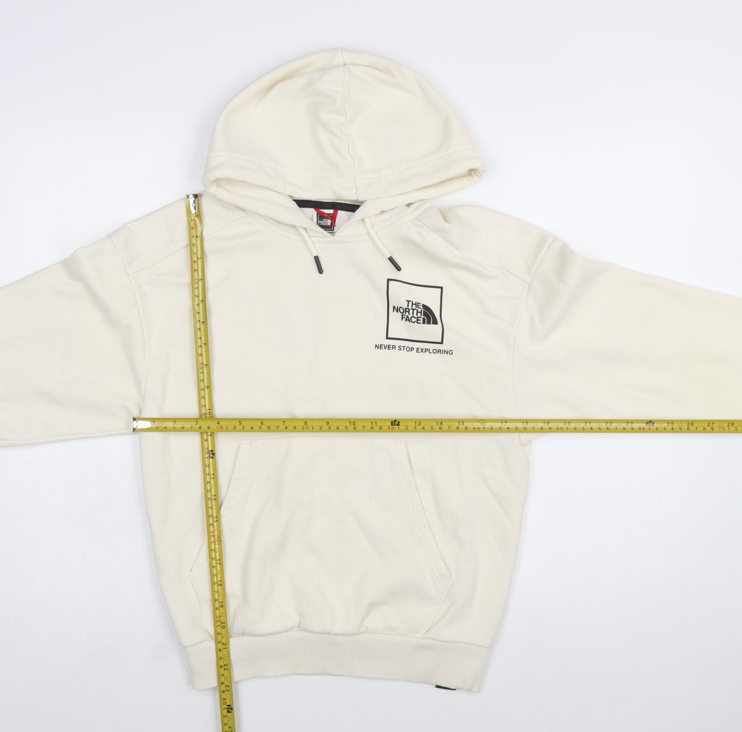 The North Face Womens Ivory Pullover Hoodie Small Cotton Blend