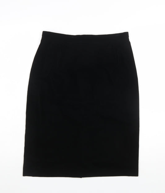 Marks and Spencer Women’s Black Size 14 Pencil Skirt Lined Stretch